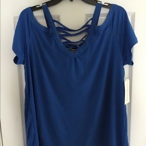 Eye candy cold shoulder top 3 X NWT!